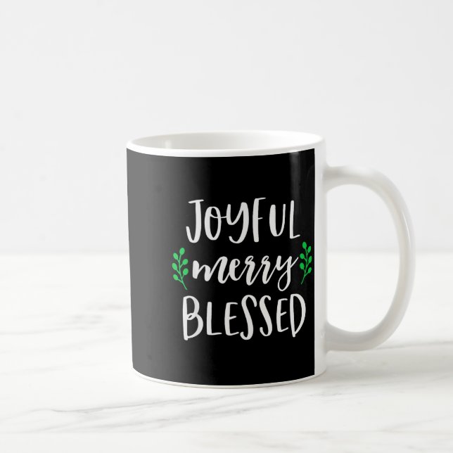 Mug Cute Christmas Shirt For Women Girls Joyful Merry  (Droite)