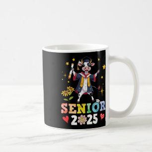 Mug Cute Cow Senior 2025 Graduation School College Uni