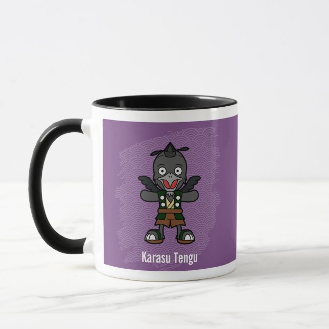 Mug Cute Crow Tengu Yokai - Folklore japonais (Gauche)