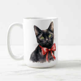 MUG CUTE CUISINE NOIRE AVEC VACANCES ROUGE