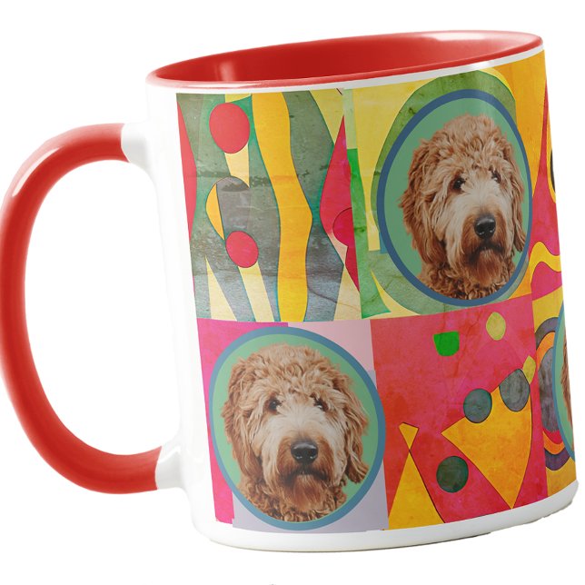 Mug Cute Custom Photo Amoureux des chiens Mom Grandma  (Créateur téléchargé)