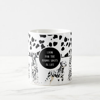 Mug Cute Dalmatiens Noir & Blanc Zones Joyeuses