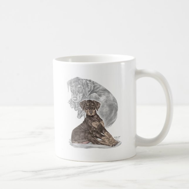 Mug Cute Doberman Pinscher Puppy (Droite)