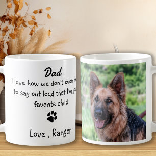 Mug Cute Dog Dad - Funny Fête des pères - Photo pré