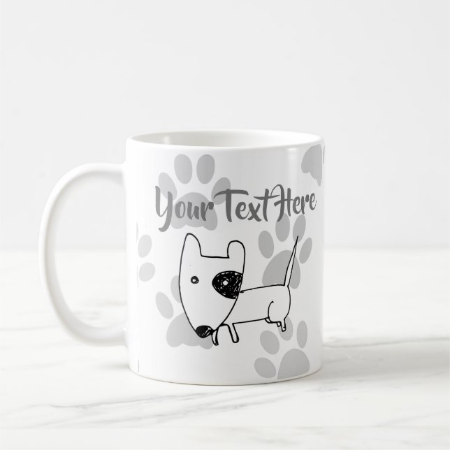 Mug Cute English Bull Terrier (Gauche)