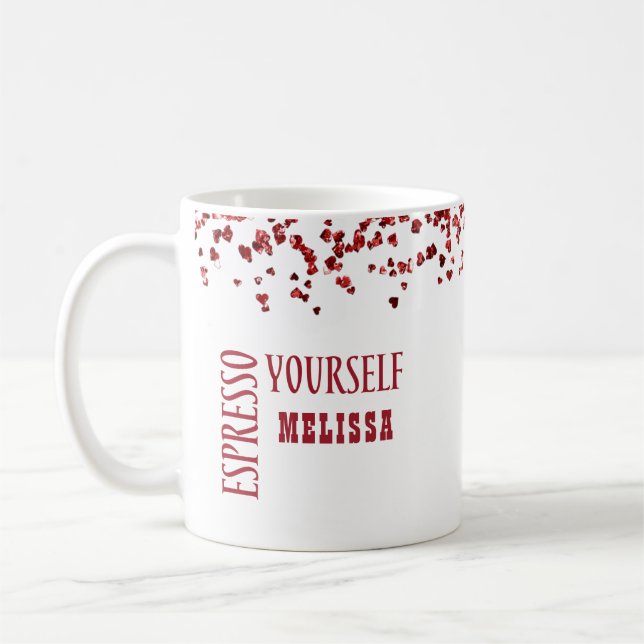 Mug Cute Espresso Yself Rouge Grand et Gras (Gauche)