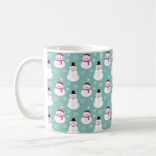 Mug Cute Festif Hiver Rose Frosty Snowman