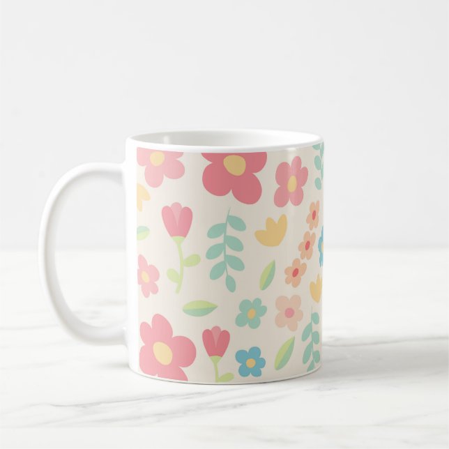 Mug Cute flowers (Gauche)