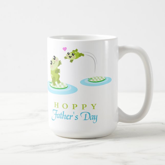 Mug Cute Frog Hoppy Bonne Fête des pères (Droite)