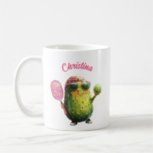 Mug Cute Funny Concombre chiche avec lunettes de solei