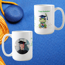 Mug Cute Funny Frog Message photo Graduation Cadeau