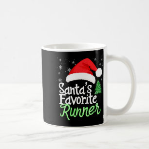 Mug Cute Funny Santa préféré Runner Noël Run H