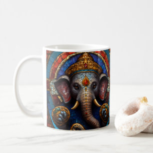 Mug Cute Garnesh Dieu Bleu Mosaïque Vitre