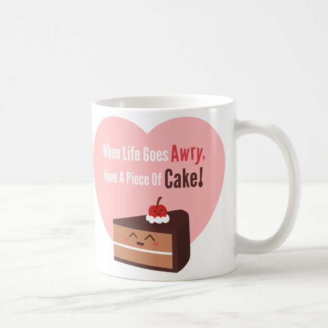 Mug Cute gâteau au chocolat Citation amusante (Droite)
