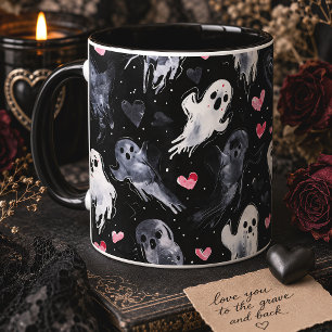 Mug Cute Ghosts & Hearts Saint-Valentin gothique effra