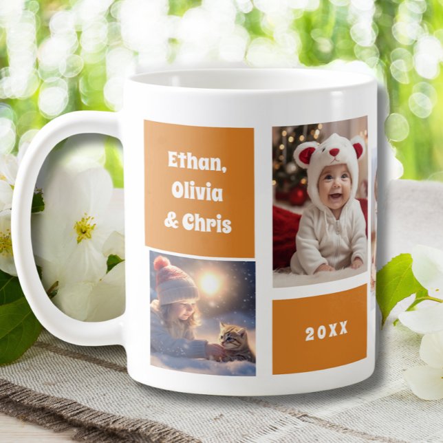 Mug Cute Gigi Mom Grandchildren Photo Collage (Créateur téléchargé)