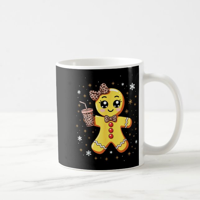 Mug Cute Gingerbread Leopard Coquette Christmas  (Droite)