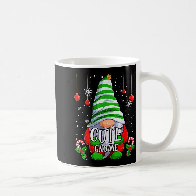 Mug Cute Gnome Christmas Pajamas Matching Family Group (Droite)