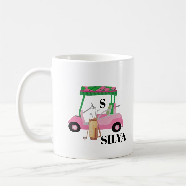 Mug Cute Golf Cart T-Shirt – Minimal Summer (Gauche)
