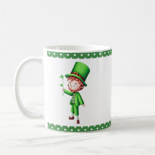 Mug Cute Green Leprechaun