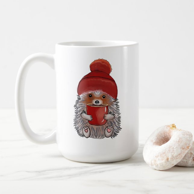 Mug Cute Hérisson (Avec donut)