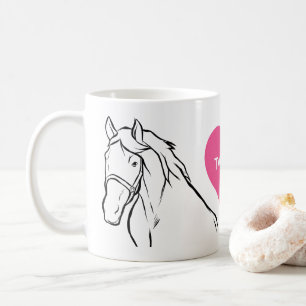 Mug Cute Horse Lover Campagne équestre Ferme des petit