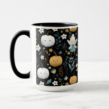 Cute Kawaii Halloween Fée et Citrouilles pastel