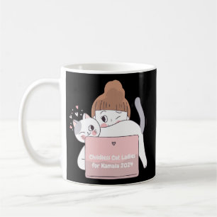 Mug Cute Kawaii Style Enfless Chat Lady pour Kamala