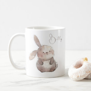 Mug Cute lapin 2, personnalisé