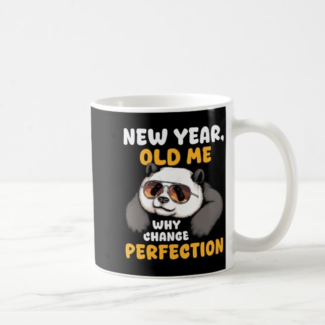 Mug Cute Lazy Panda New Year Old Me 2026 Funny Sarcast (Droite)