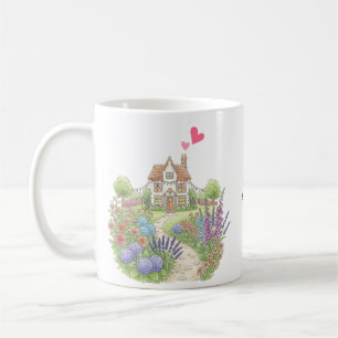 Mug Cute Little Country House Personnalisé avec le nom