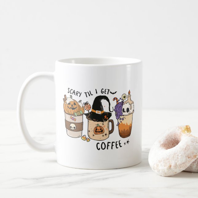Mug Cute Louveur de café Halloween (Avec donut)