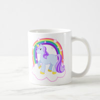 Cute Magical Unicorn avec arc-en-ciel (personnalis