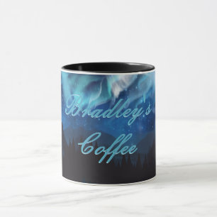 Mug Cute, Magique, Sombre, Aurora Borealis, Personnali