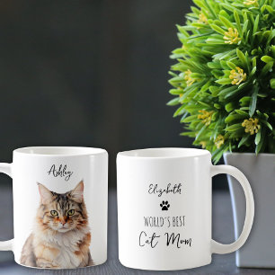 Mug Cute Maine Coon Chat Personnalisé Meilleur Maman /
