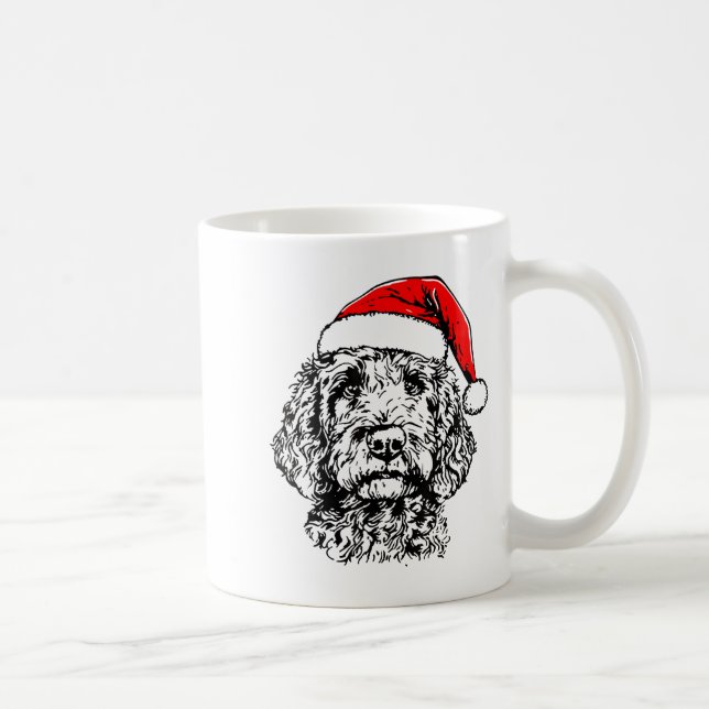 Mug Cute Merry Christmas Goldendoodle Santa Christmas  (Droite)