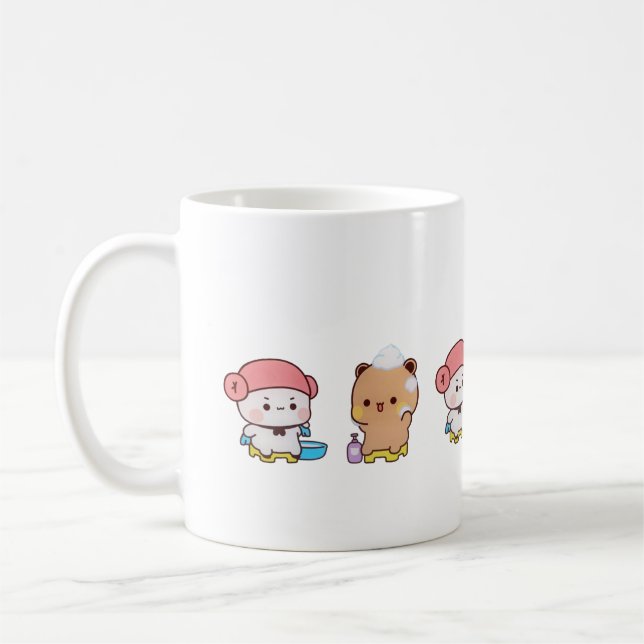 Mug Cute Mochi Peach Cat (Gauche)