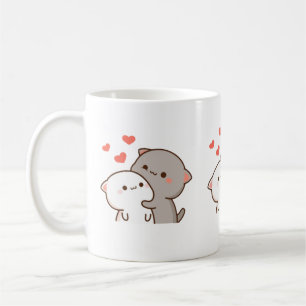 Mug Cute Mochi Peach Cat