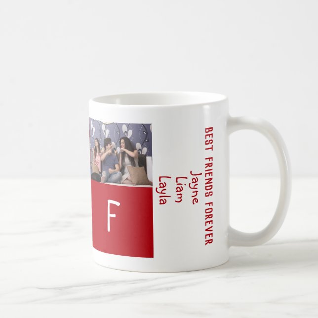 Mug Cute Modern 3 Best Friends Forever BFF 3 Photos (Droite)
