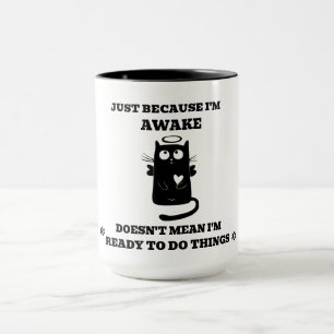 Mug Cute moderne Saint Chat noir