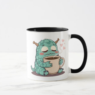 Mug "Cute Monster Boire Café