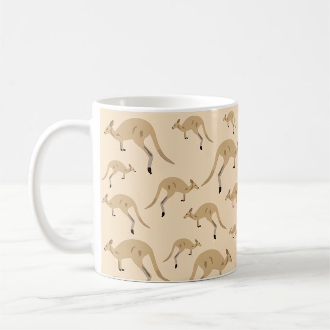 Mug Cute Motif australien Kangaroo (Gauche)