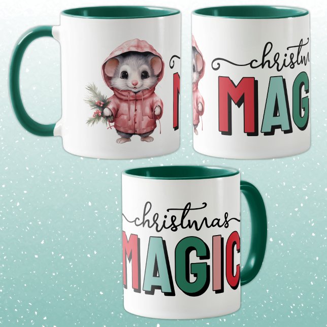 Mug Cute mouse christmas magic (Créateur téléchargé)