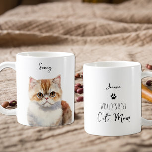 Mug Cute Munchkin Chat Personnalisé Meilleur Maman / P