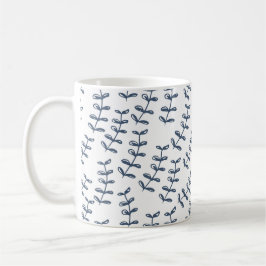 Mug Cute Neutral Motif de ferme, Pays Feuilles