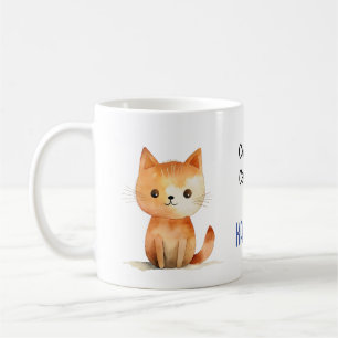 Mug Cute Orange Kitten Enfless Chat Lady pour Kamala