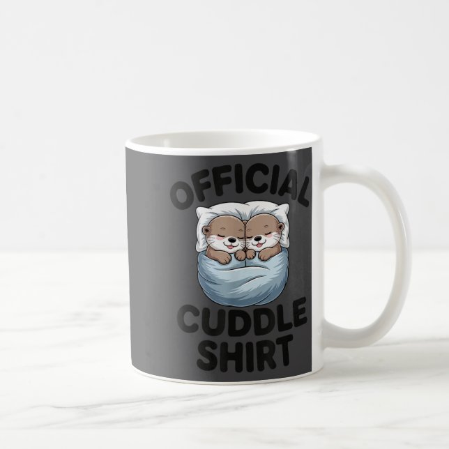 Mug Cute Otter Couple Cozy Cuddle  (Droite)