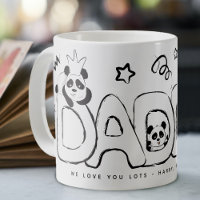 Cute Panda DADDY Cadeau Personnalisé
