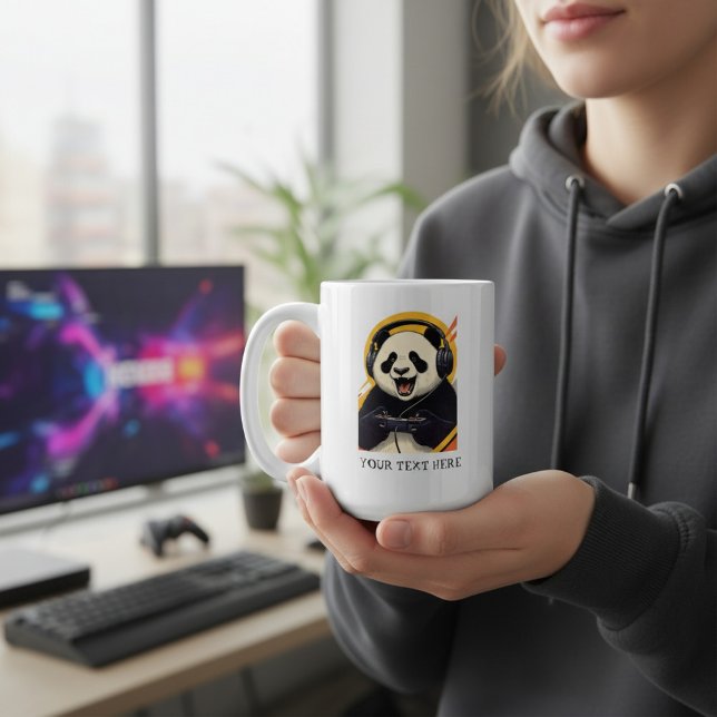 Mug Cute Panda Gamer | Funny Gaming Animal Gift (Créateur téléchargé)