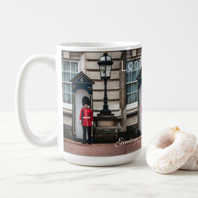 Mug Cute personnalisation Londres Royaume-Uni (Avec donut)